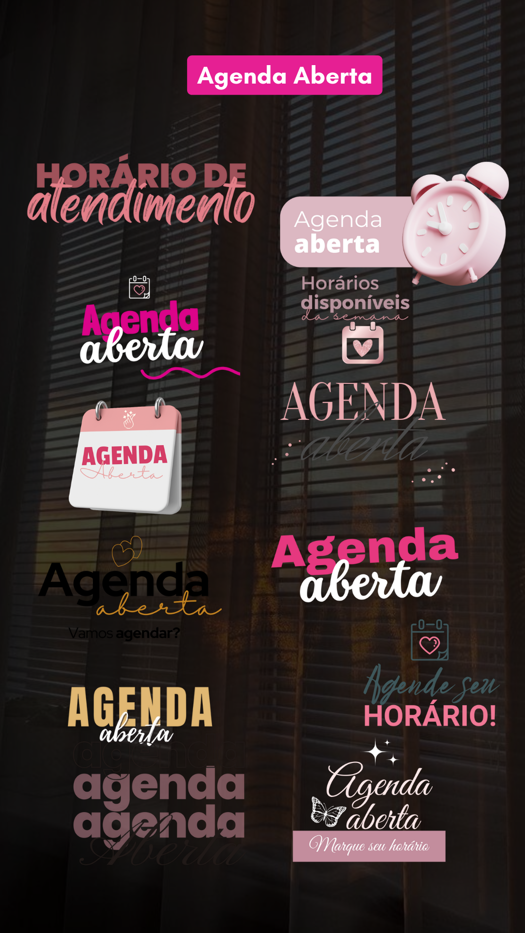 agenda aberta